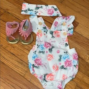 Baby Flower Matching Outfit NEVER WORN
